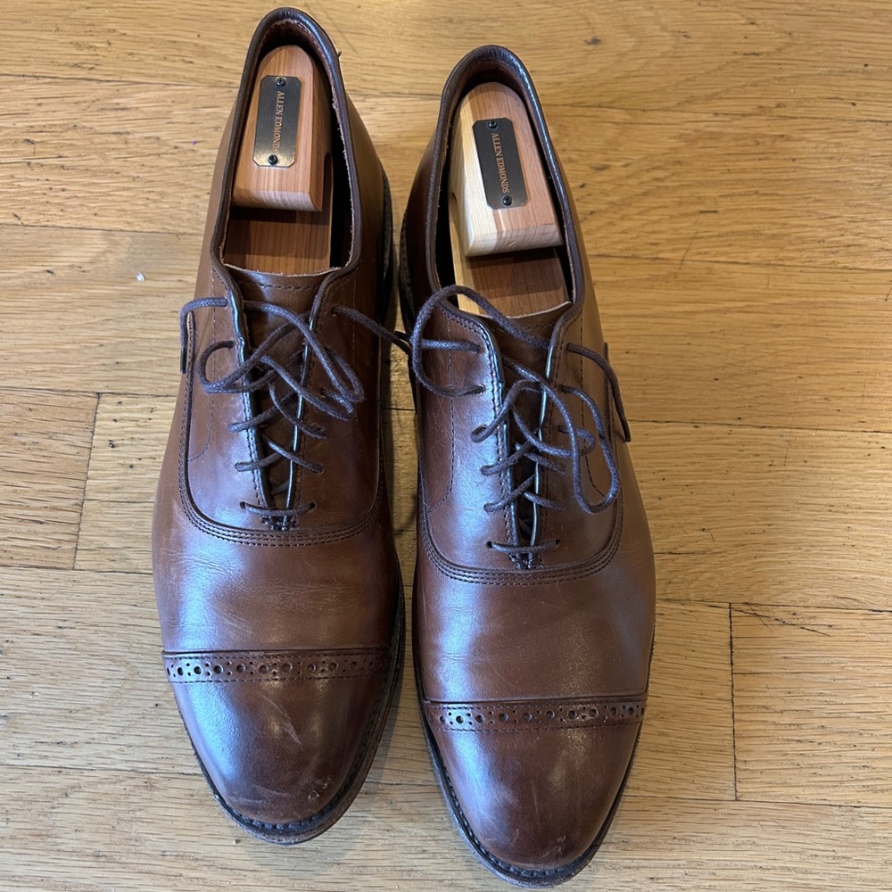 Coffee brown Allen Edmond shoes